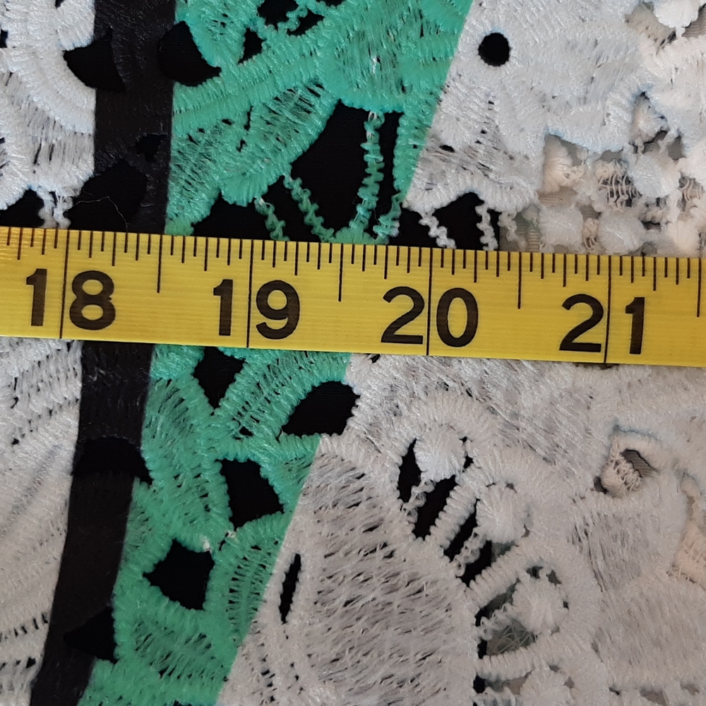 Multicolored Lace Midi Skirt - Picture 8 of 8